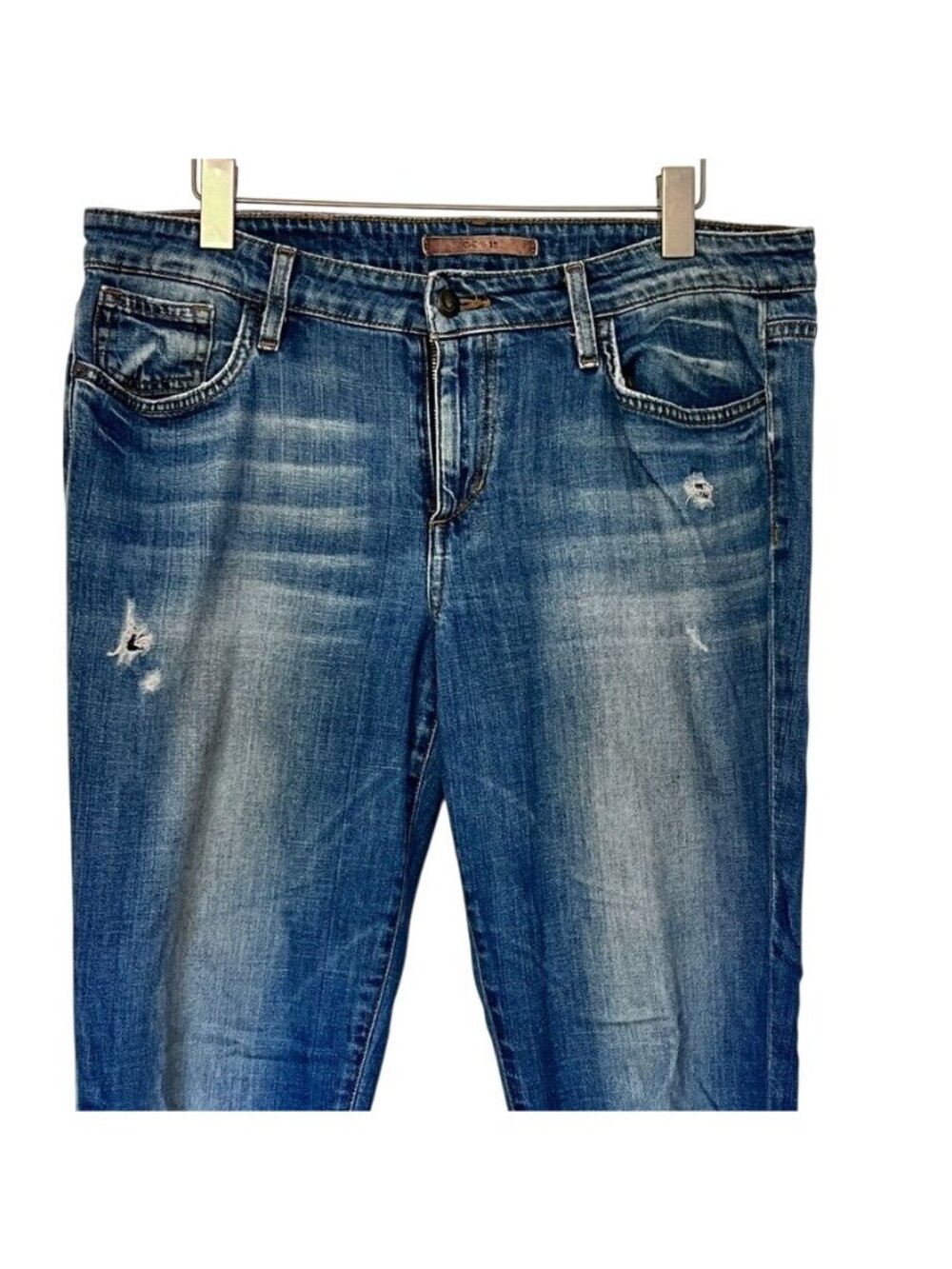 Joes Jeans Womens Sz 31The High Water Relaxed Mid Rise Soft Distressed Stretch - Picture 4 of 16